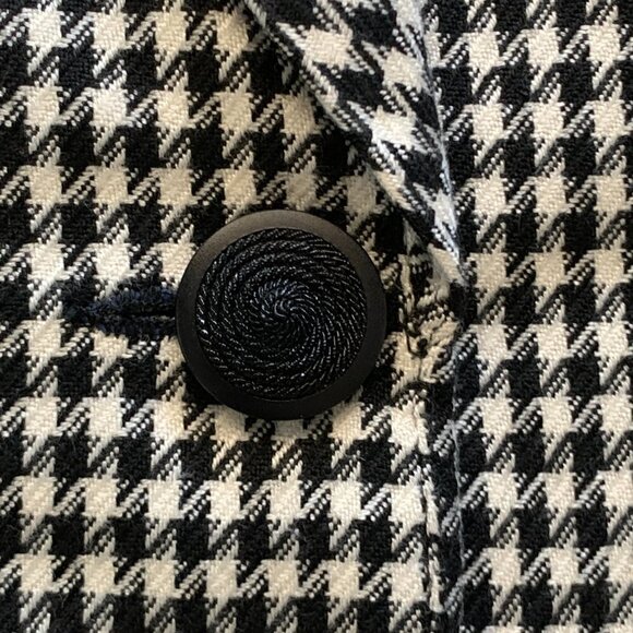 VTG Breckenridge ILGWU Houndstooth Black & White Blazer Sz 8 68G - Picture 6 of 10